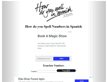 Tablet Screenshot of howdoyouspellinspanish.com